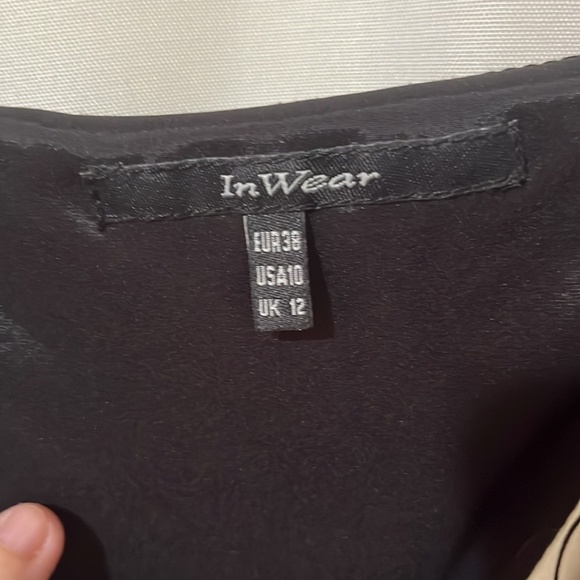 InWear Satin Floral Pleated Skirt Dress a282 - Picture 2 of 3